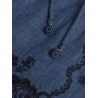 Aster embroidered denim shorts