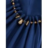 Aster long silk dress