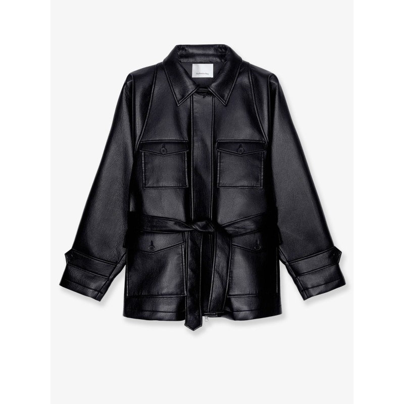 Kelia faux leather trench