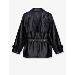 Kelia faux leather trench
