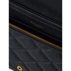 Paris leather crossbody bag with metal Cassandre logo