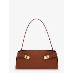 Hug East-West Leather Shoulder Bag