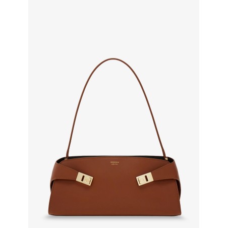 Hug East-West Leather Shoulder Bag
