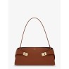 Hug East-West Leather Shoulder Bag