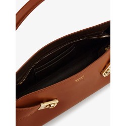 Hug East-West Leather Shoulder Bag