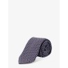 Crema silk tie with Intreccio print