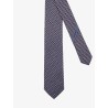 Crema silk tie with Intreccio print