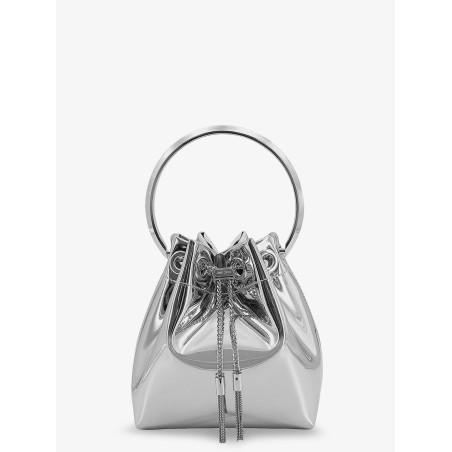 Bonbon bucket bag in mirrored fabric