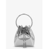 Bonbon bucket bag in mirrored fabric