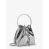 Bonbon bucket bag in mirrored fabric