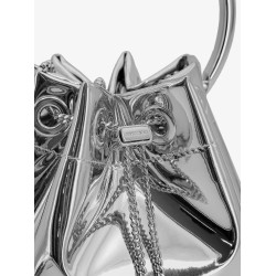 Bonbon bucket bag in mirrored fabric