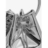 Bonbon bucket bag in mirrored fabric
