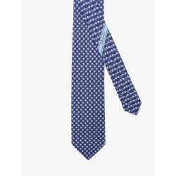 Cyrus silk tie with Shark print