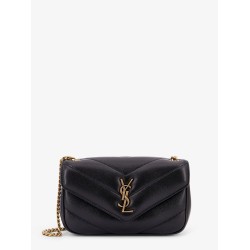 Loulou Mini leather crosbody bag with chevron stitching