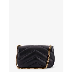Loulou Mini leather crosbody bag with chevron stitching