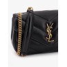 Loulou Mini leather crosbody bag with chevron stitching