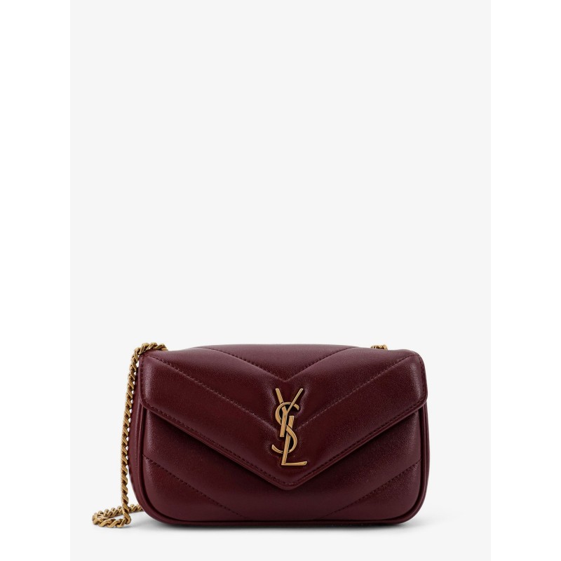 Loulou Mini crossbody bag with chevron stitching
