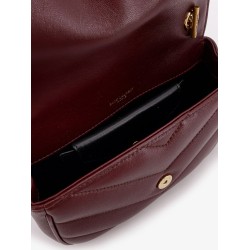 Loulou Mini crossbody bag with chevron stitching