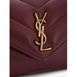 Loulou Mini crossbody bag with chevron stitching