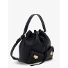 Leather bucket bag