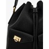 Leather bucket bag