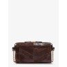 Panthea suede and leather crossbody bag