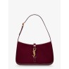 LE 5 À 7 bordeaux patent leather shoulder bag