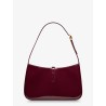 LE 5 À 7 bordeaux patent leather shoulder bag