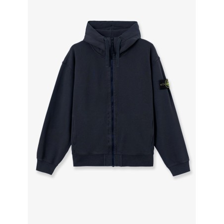 Oversize biologic cotton sweatshirt with zip