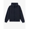 Oversize biologic cotton sweatshirt with zip