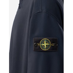 Oversize biologic cotton sweatshirt with zip