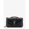 Loulou leather shoulder bag with metal Cassandre logo