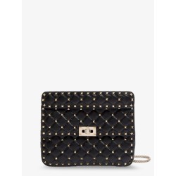 Rockstud Spike leather crossbody bag with iconic all-over studs