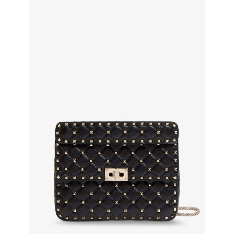 Rockstud Spike leather crossbody bag with iconic all-over studs