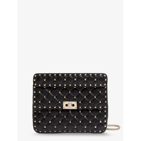 Rockstud Spike leather crossbody bag with iconic all-over studs