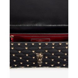 Rockstud Spike leather crossbody bag with iconic all-over studs