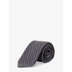Crema silk tie with Intreccio print