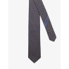 Crema silk tie with Intreccio print