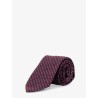 Crema silk tie with Intreccio print