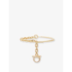 Brass bracelet with Gancini detail