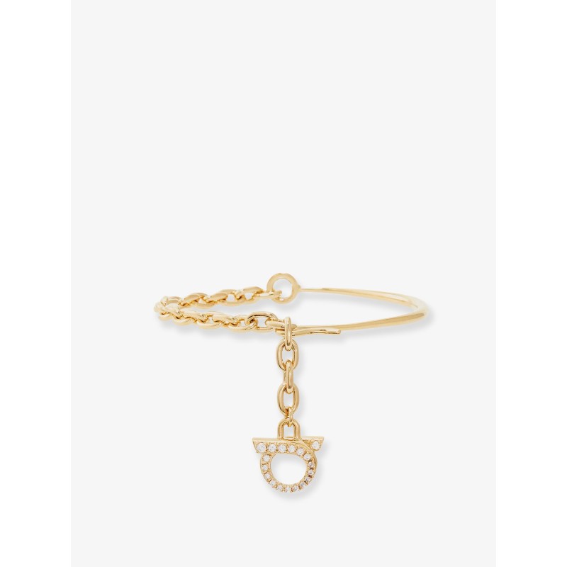 Brass bracelet with Gancini detail