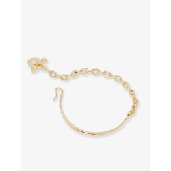 Brass bracelet with Gancini detail