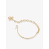 Brass bracelet with Gancini detail