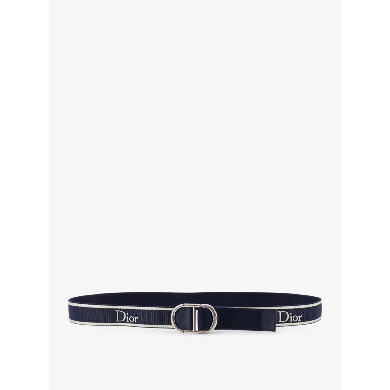 Nylon belt with embroidered logo