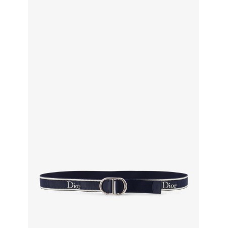 Nylon belt with embroidered logo