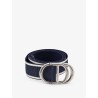 Nylon belt with embroidered logo