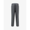 Virgin wool trousers with adjustable drawstring
