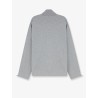 Oversize cotton sweatshirt with zip closure