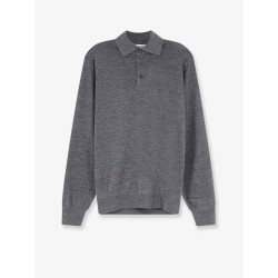 Cashmere and silk polo shirt