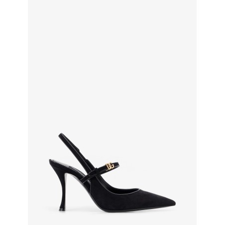 Leather and suede pumps